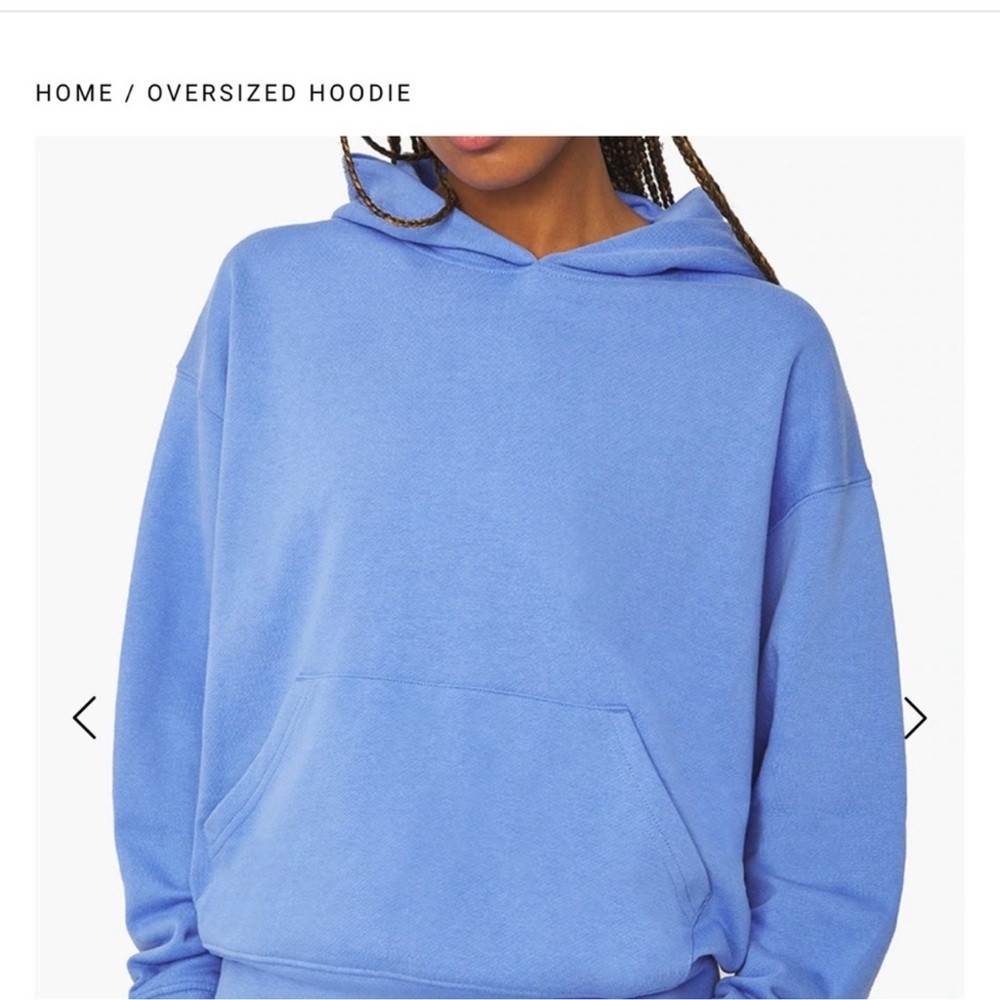 WeWoreWhat Oversized Hoodie Sweatshirt Womens XL Powder Blue